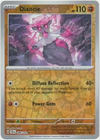 Stellar Crown Diancie #86/142 reverse holo